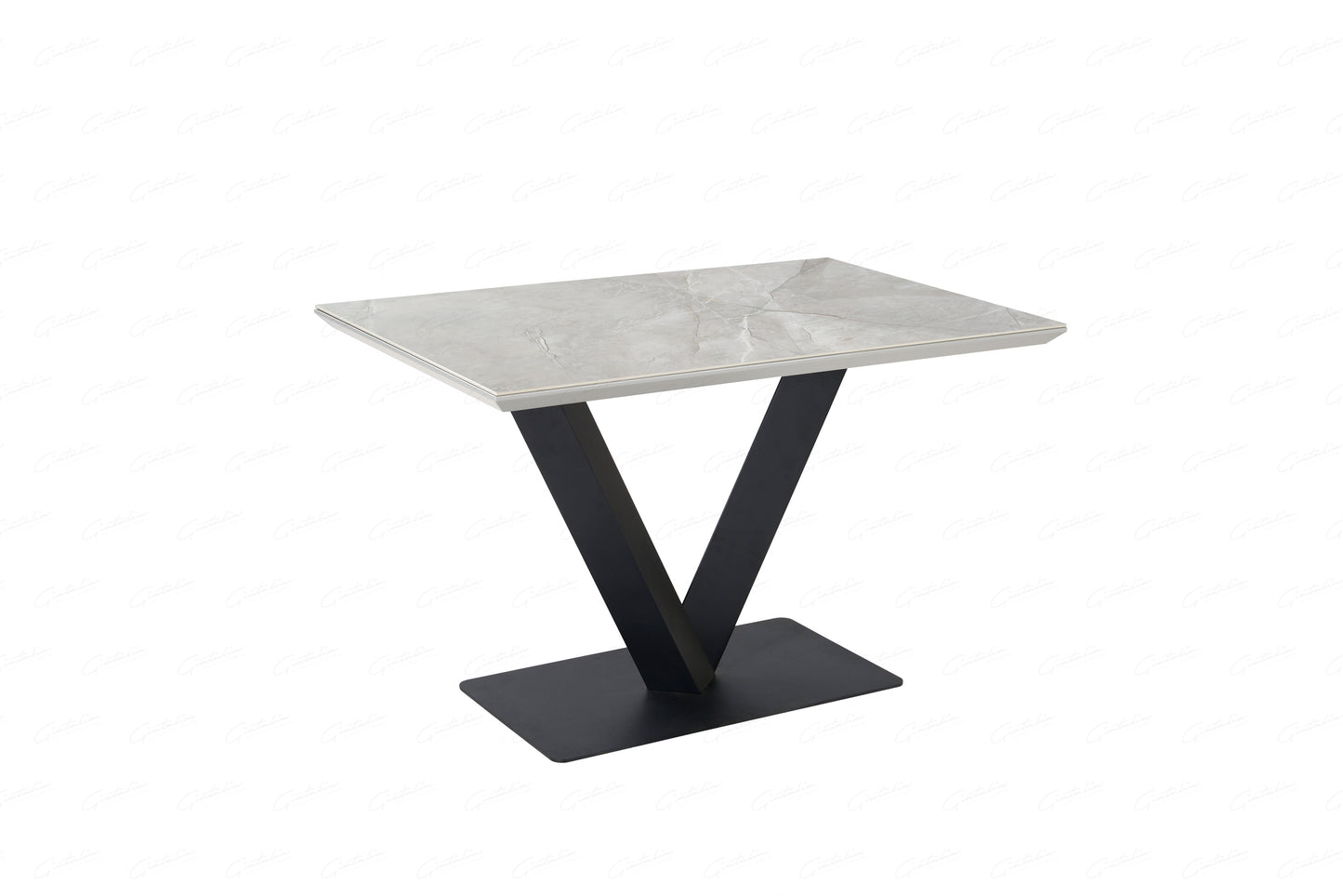 Alessia Grey or White Ceramic Dining Table