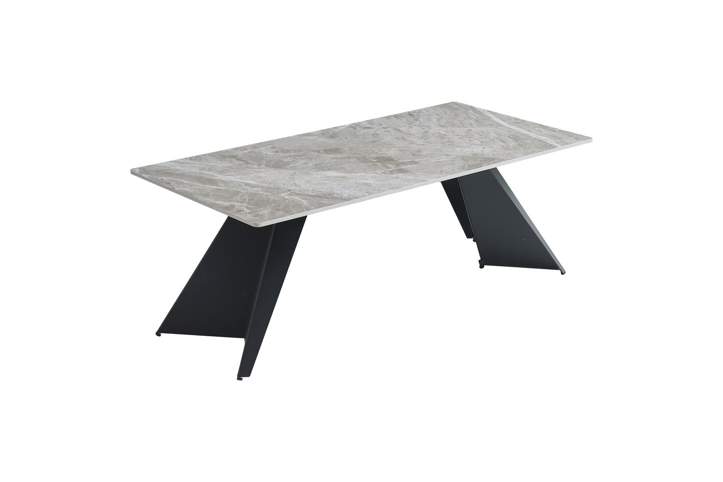 Chicago 180-260CM Grey Extending Dining Table With Ceramic Top