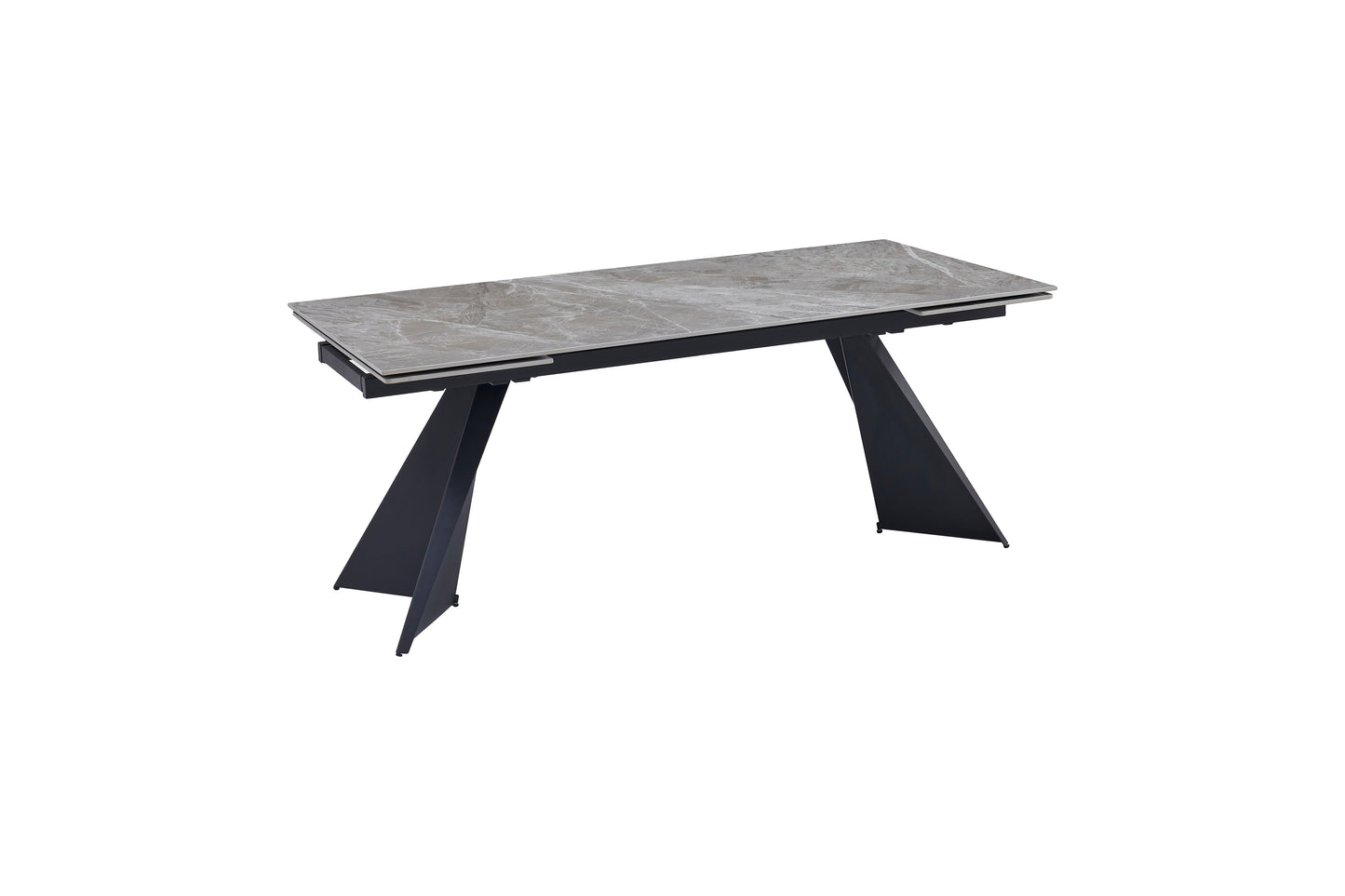 Chicago 180-260CM Grey Extending Dining Table With Ceramic Top