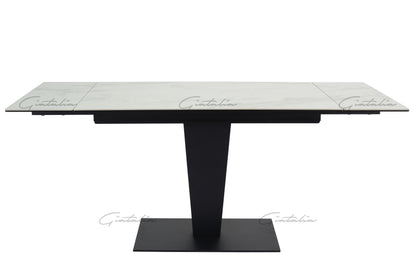 Valentina White Ceramic Extending Table