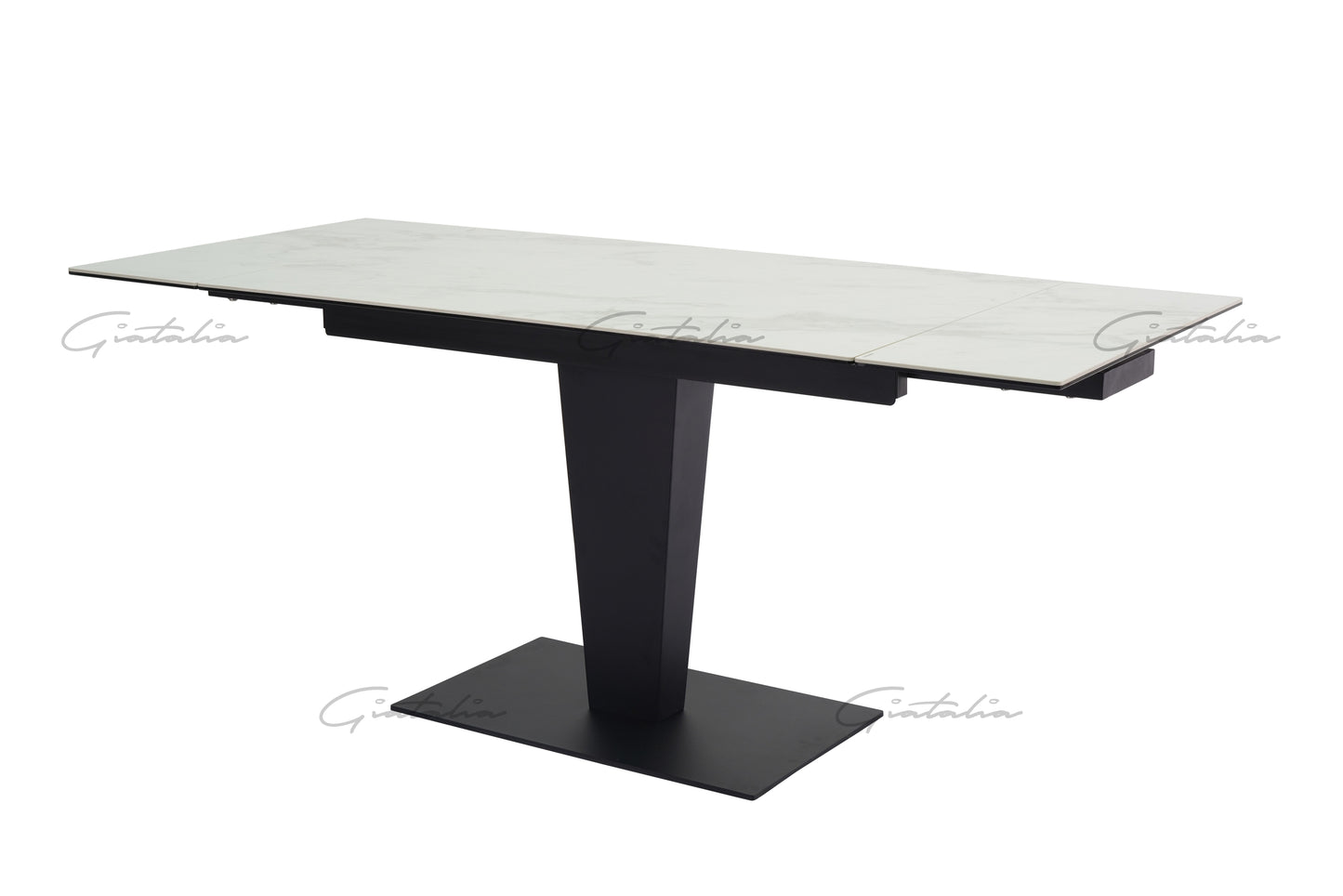 Valentina White Ceramic Extending Table