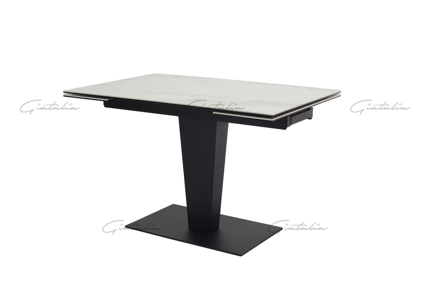 Valentina White Ceramic Extending Table