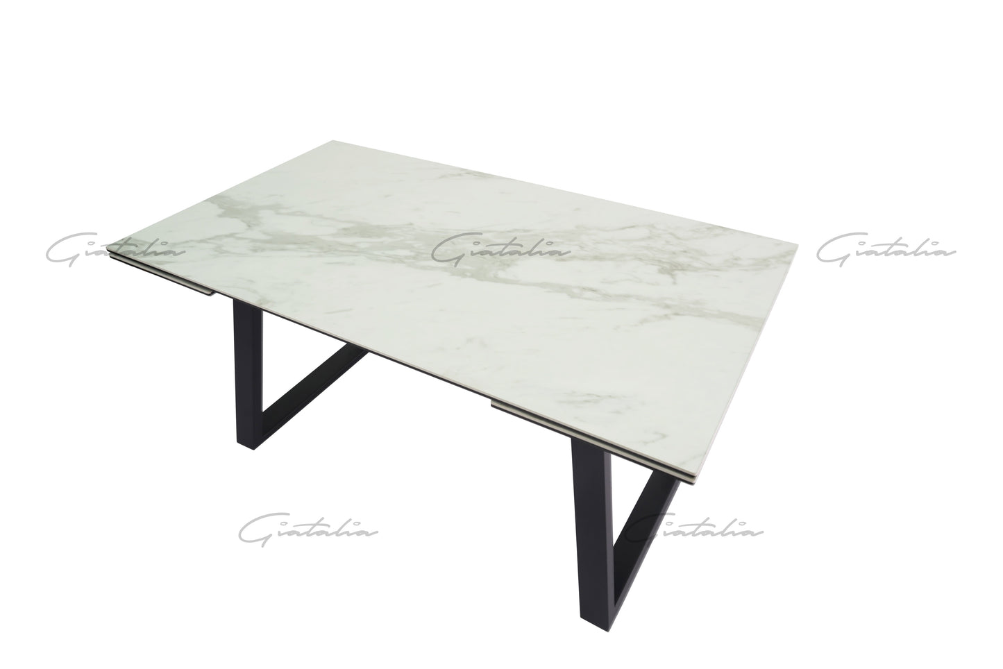 Dante White Ceramic Extending Table 160-200-240cm