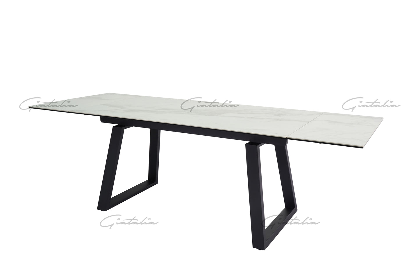 Dante White Ceramic Extending Table 160-200-240cm