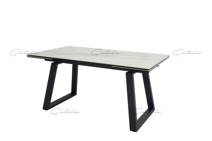 Dante White Ceramic Extending Table 160-200-240cm