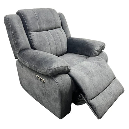 Rose Electric Sofa 3,2 or 1 Seater Recliner In Grey