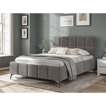 Capri Fabric Bed Dark Grey - 5'0 King Fabric Bedframe Only