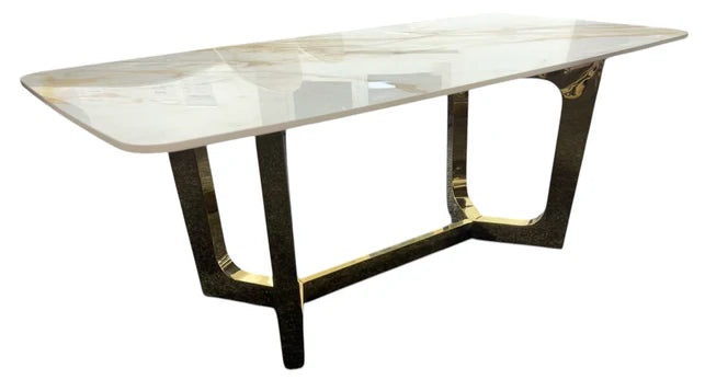 Vera Gold Coffee Table With Kata Gold Ceramic