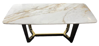 Vera Gold Coffee Table With Kata Gold Ceramic