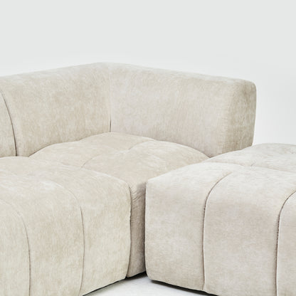 Zyla Corner Sofa in Seoul Calico