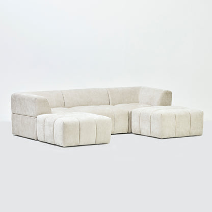 Zyla Corner Sofa in Seoul Calico