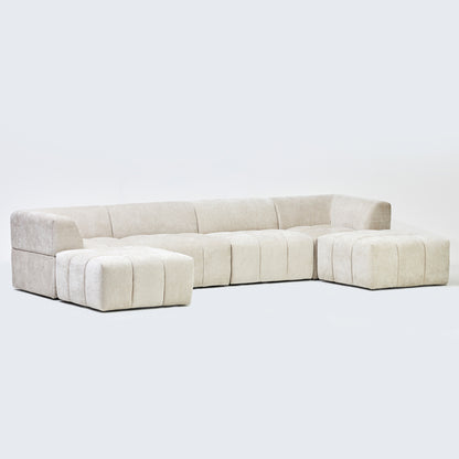 Zyla Corner Sofa in Seoul Calico