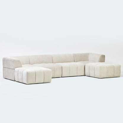 Zyla Corner Sofa in Seoul Calico