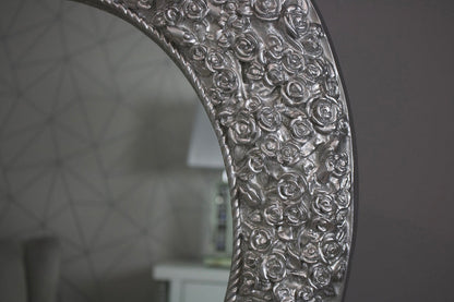 Rosa Heart Mirror Chrome