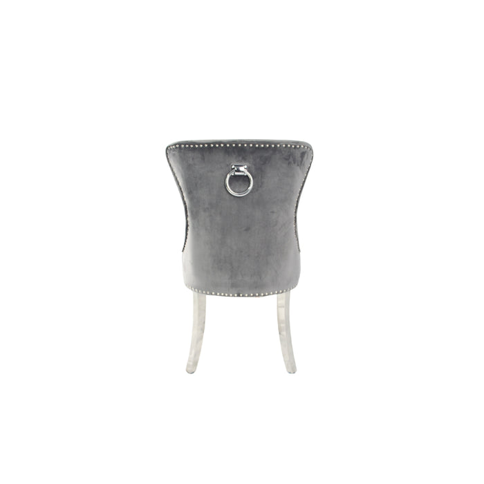 Chelsea Chair (Ring Knocker/Chrome Legs) (3 Colours)