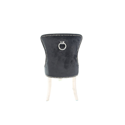 Chelsea Chair (Ring Knocker/Chrome Legs) (3 Colours)