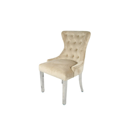 Chelsea Chair (Ring Knocker/Chrome Legs) (3 Colours)