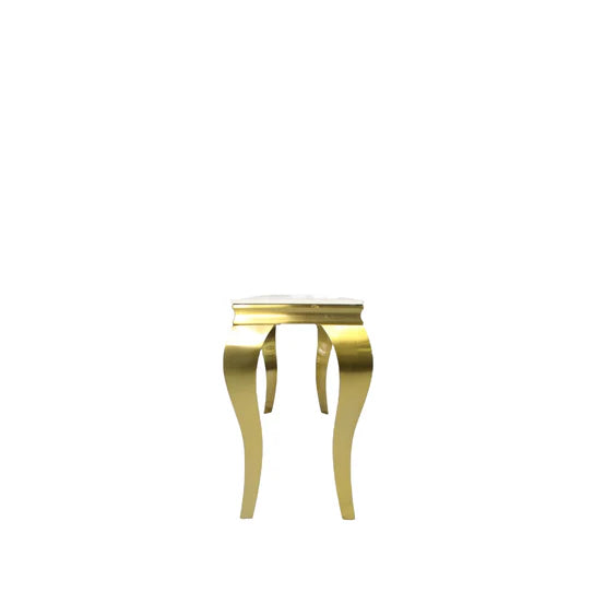 Louis Console Table Matt Gold with Marble or Ceramic Top 120cm