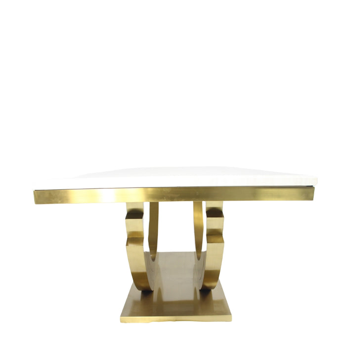 Monaco Gold 2m Marble Dining Table