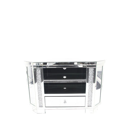 Roma Crushed Diamond Corner TV Unit