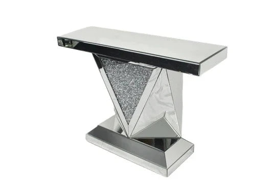 Roma Crushed Diamond V Console Table