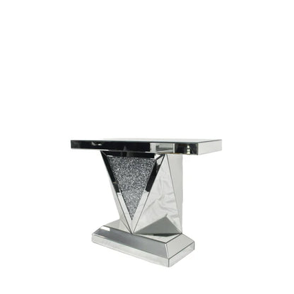 Roma Crushed Diamond V Console Table