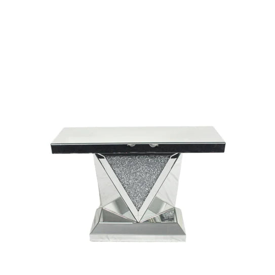 Roma Crushed Diamond V Console Table