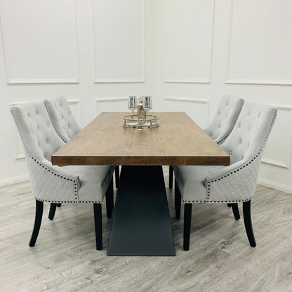 Bentley Wooden Black Leg Dining Chair