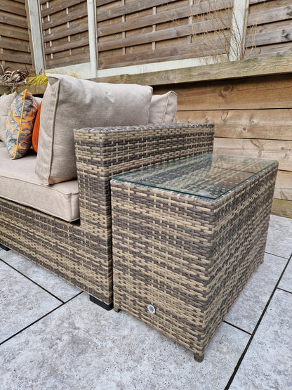 Jessica Large Rattan Corner Mixed Brown