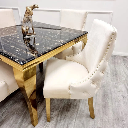 Kensington Cream & Gold Dining Chair