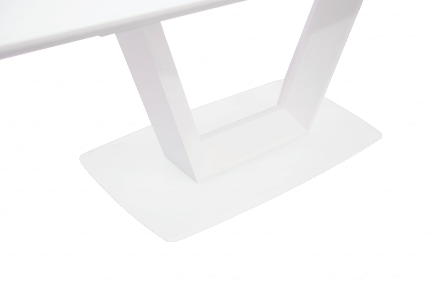 Logato Matt White & Glass Extending Table (2 Sizes)