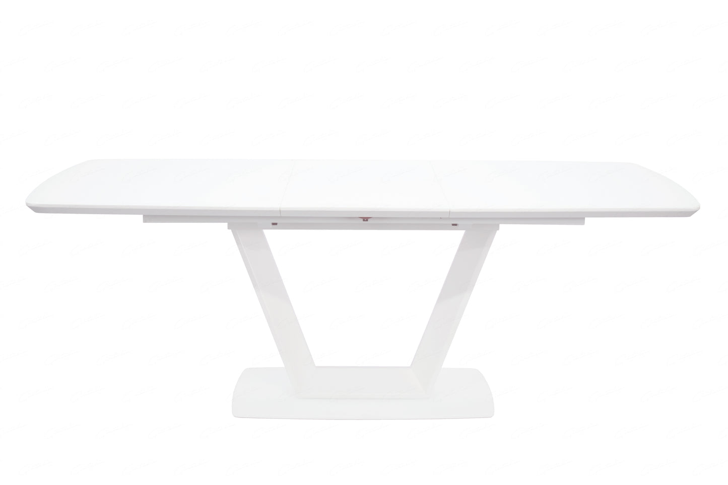 Logato Matt White & Glass Extending Table (2 Sizes)