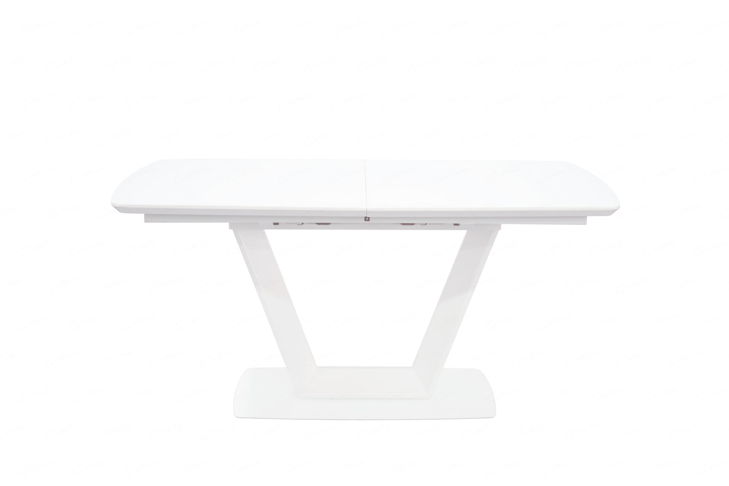 Logato Matt White & Glass Extending Table (2 Sizes)