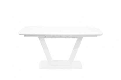 Logato Matt White & Glass Extending Table (2 Sizes)