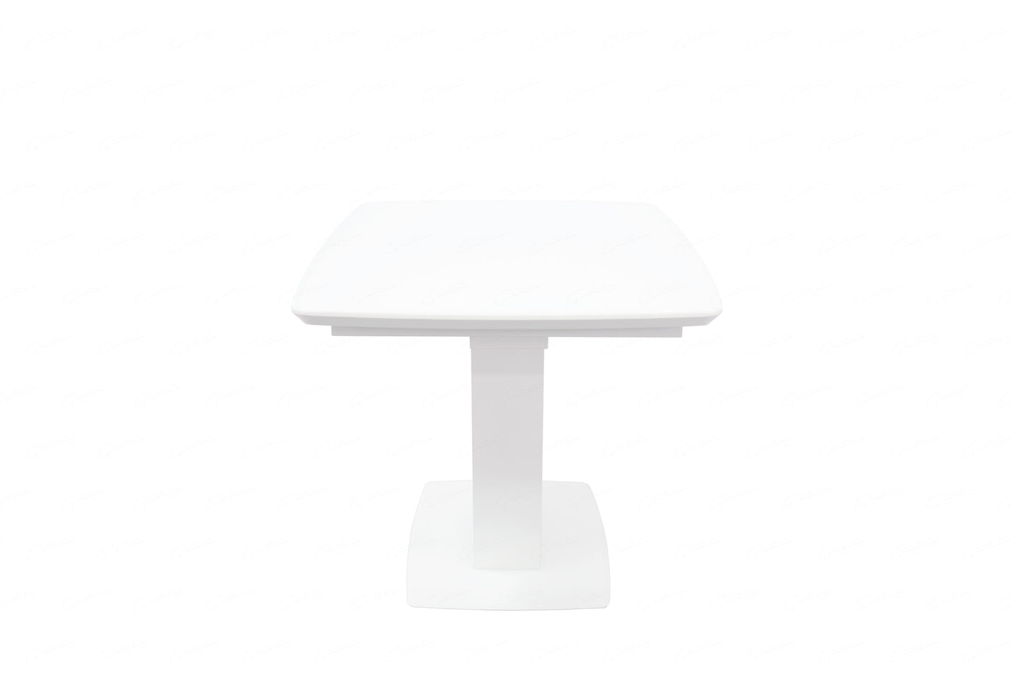 Logato Matt White & Glass Extending Table (2 Sizes)