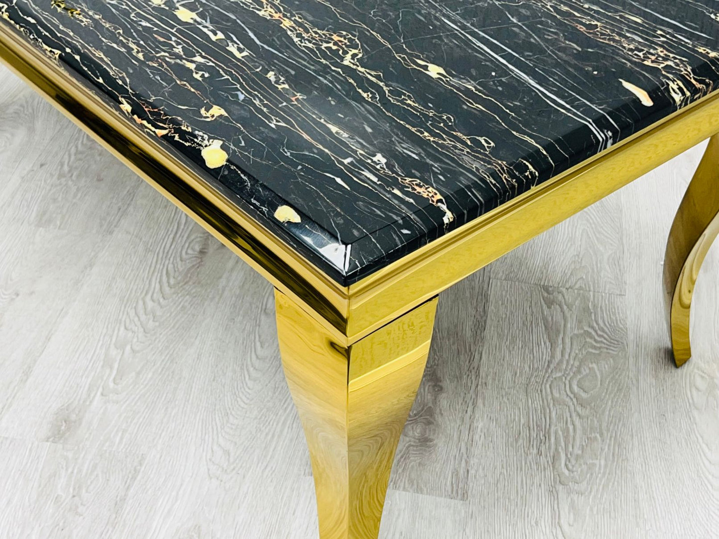 Sofia Black & Gold Marble Coffee Table