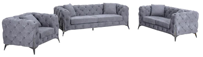 Orlando Sofa 3/2 or 1 Seater Grey