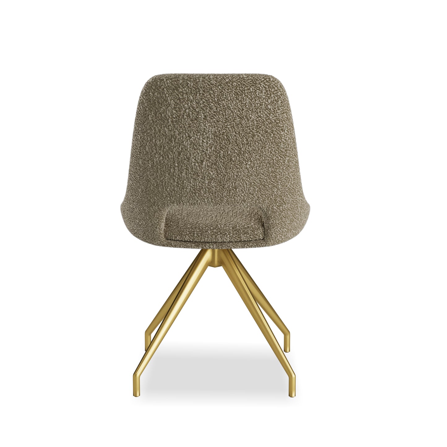 Rosa Boucle  Stone - Swivel Gold Legs