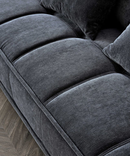 Gramercy 3 or 2 Seater in Steel Velvet