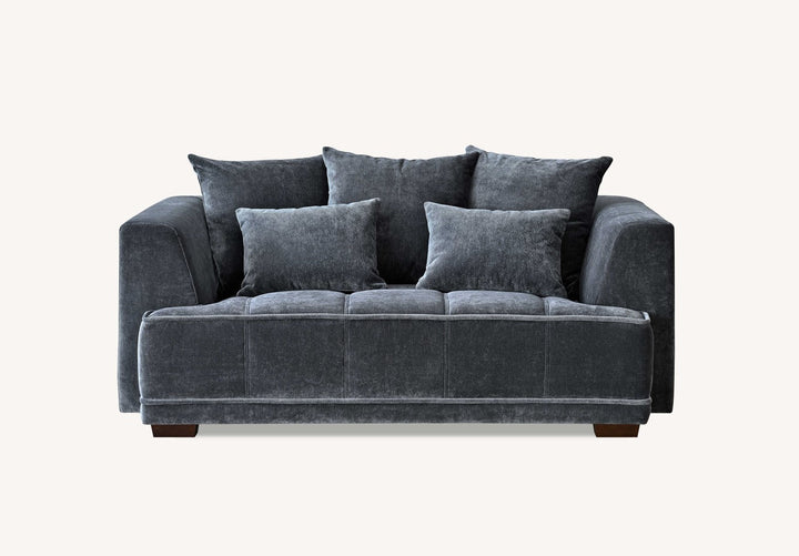 Gramercy 3 or 2 Seater in Steel Velvet