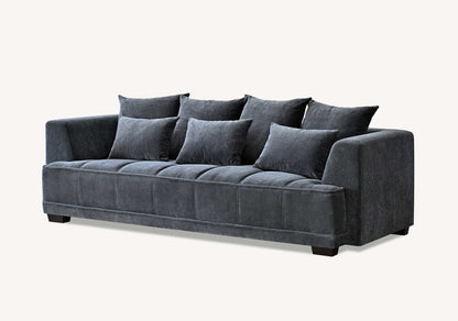 Gramercy 3 or 2 Seater in Steel Velvet