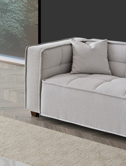 Murray Sofa Range in Putty Boucle Fabric