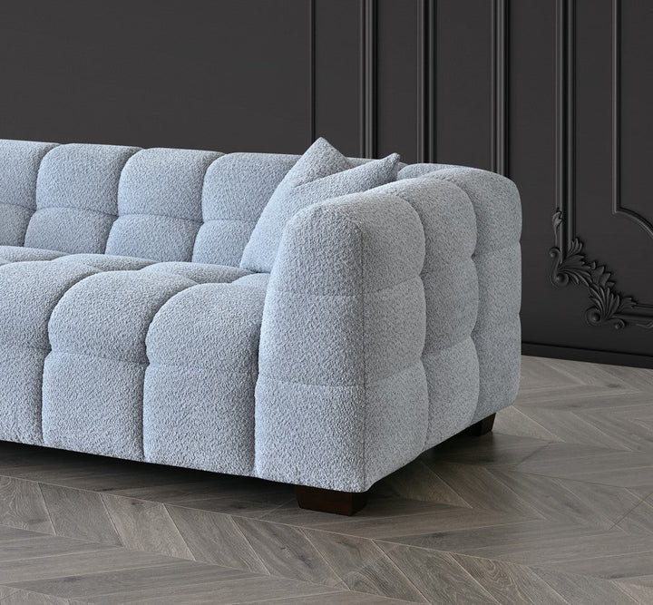 Tribeca Sofa Range in Pearl Boucle Fabric