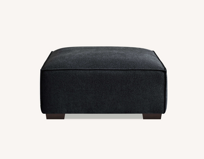 Dakota 4 Seater with Chaise in Midnight Boucle With Footstool