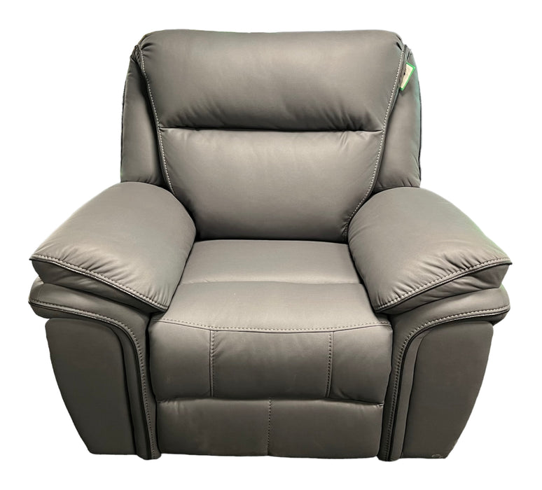 Valarie Leather Sofa 3,2 or 1 Seater Recliner In Grey,Black or Brown