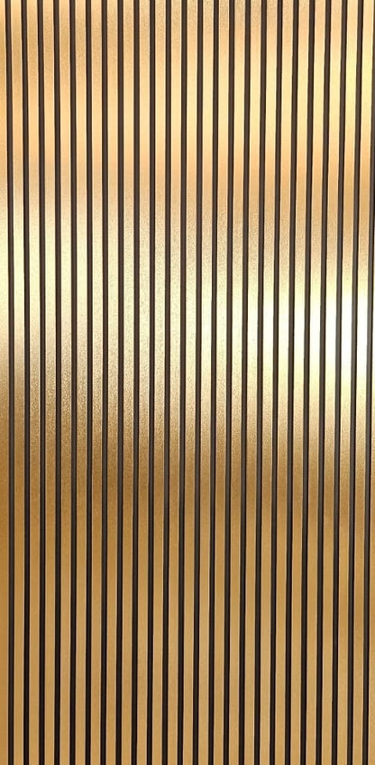 Wood effect Wall Panels Gold/Black