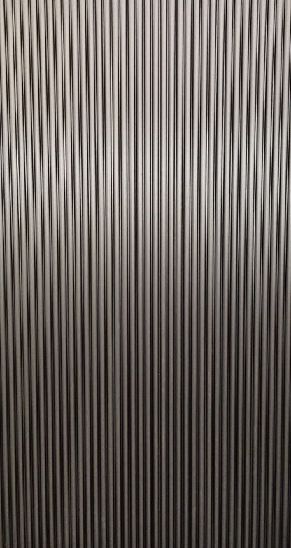 Decorative Fluted Wall Panels - Metallic Silver