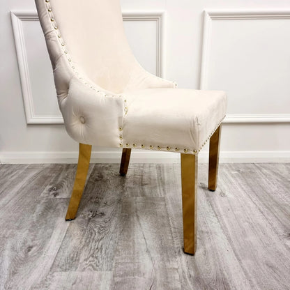 Kensington Cream & Gold Dining Chair