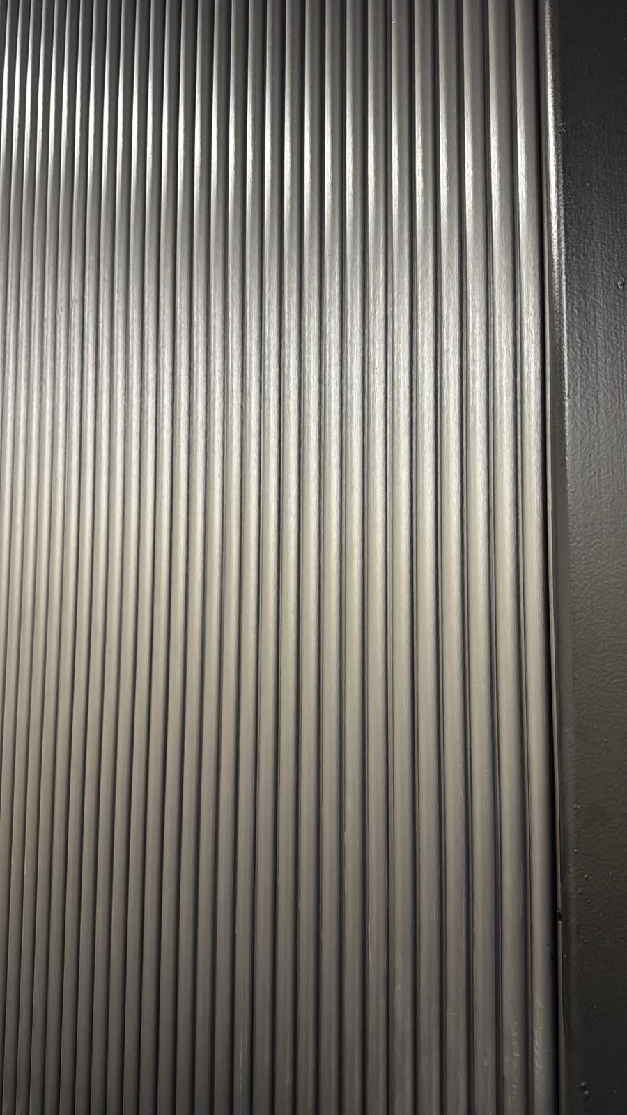 Decorative Fluted Wall Panels - Metallic Silver