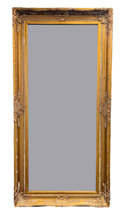 Gold Bevel Romana Wooden Frame Mirror In 3 Sizes